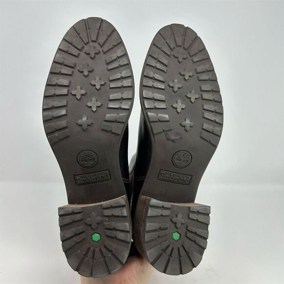 Timberland Sienna High Chelsea Boots Brown Burgundy Leather Size 11 Slip-On - Picture 10 of 14